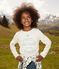 T-shirt a maniche lunghe in cotone bambino unisex  bianco AVALANCHE/ ROVER/ MULTICO