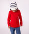 Cuffietta in maglia a righe foderata in pile bambino blu MARSHMALLOW/ SOIR