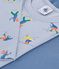 Set di T-shirt a maniche lunghe in cotone fantasia bambino multicolore