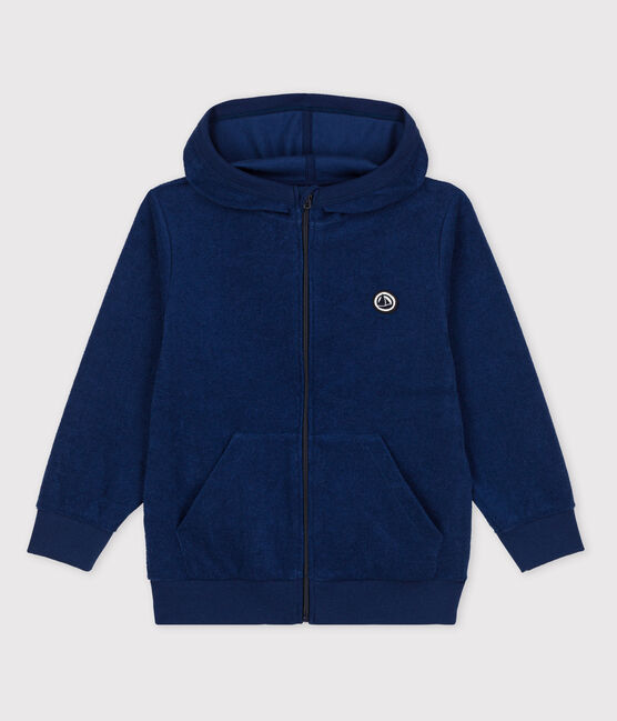 Felpa con cappuccio bambina/bambino blu MEDIEVAL