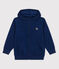 Felpa con cappuccio bambina/bambino blu MEDIEVAL