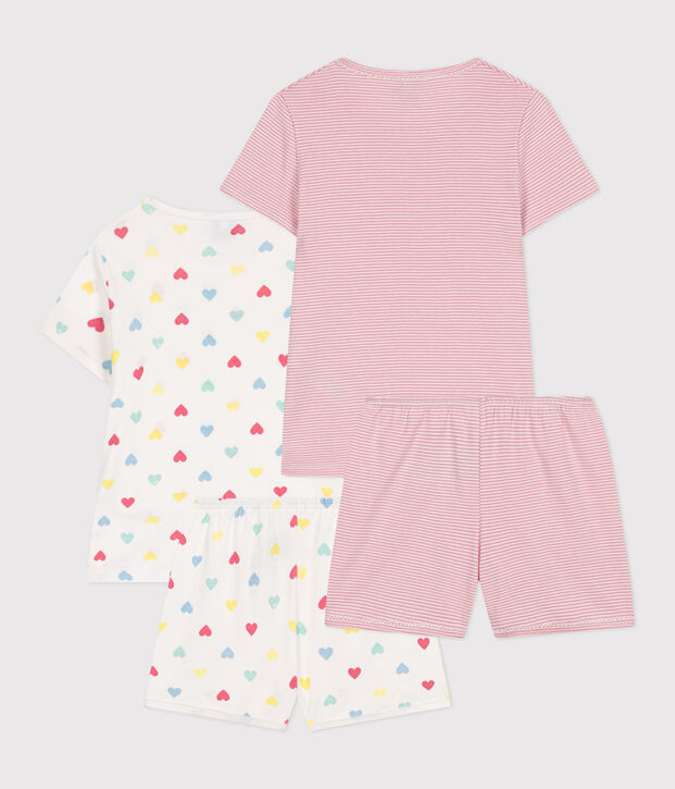 Set di 2 pigiami corti in cotone bambino multicolore