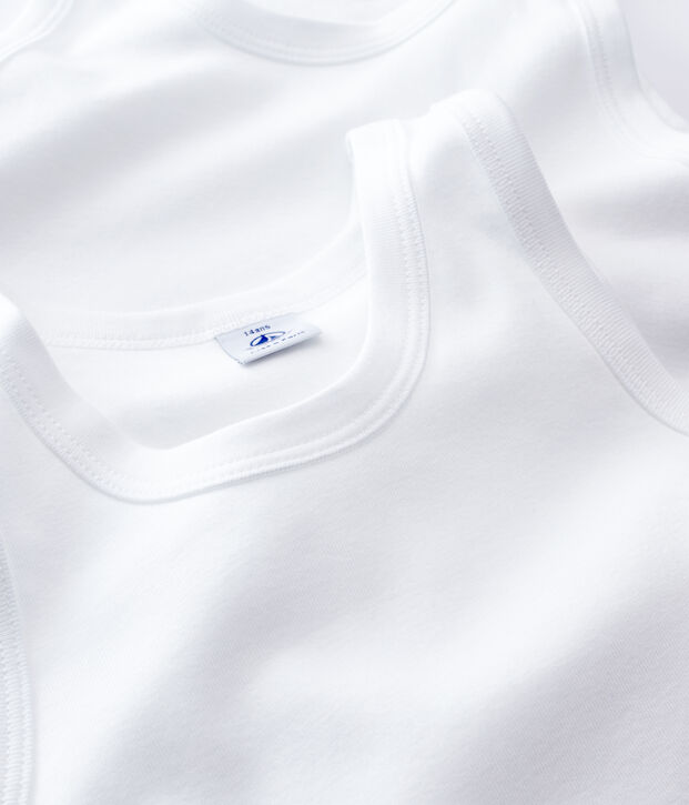 Confezione da 2 canottiere bianche ragazzo multicolore