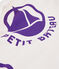 Felpa con logo donna bianco MARSHMALLOW/viola REAL