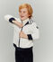 Felpa bambino reversibile con zip blu SMOKING