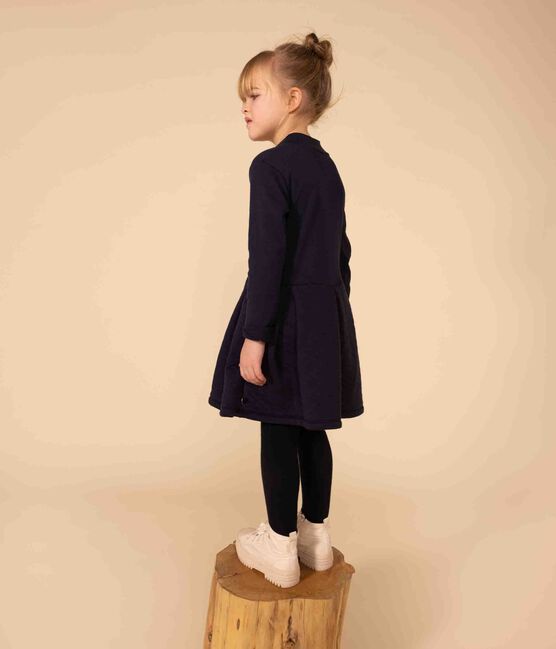 Abiti maniche lunghe tinta unita bambina blu SMOKING