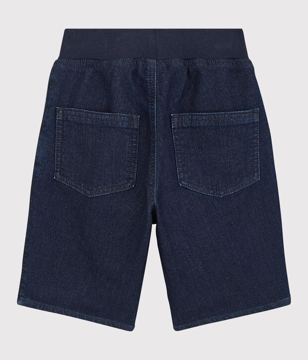 Bermuda in denim bambino blu