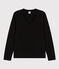 T-shirt LE DROIT scollo a V in cotone Donna nero NOIR