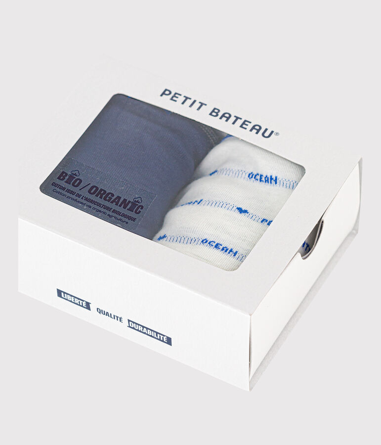 Confezione da 2 slip vita alta in cotone donna multicolore