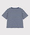 T-shirt LE BOXY in cotone donna blu MEDIEVAL/ FUMEE