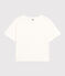 T-shirt LE BOXY in cotone donna bianco MARSHMALLOW