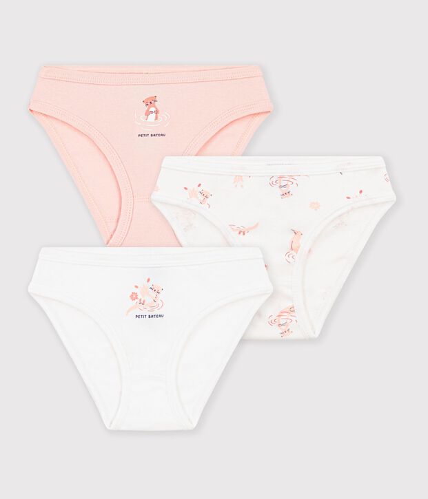 Lot de 3 culottes en coton multicolore
