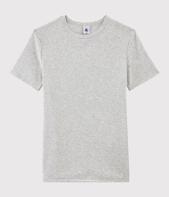 T-shirt girocollo iconica in cotone Donna grigio BELUGA CHINE