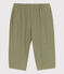 Pantaloni bebè in garza di cotone verde MARECAGE