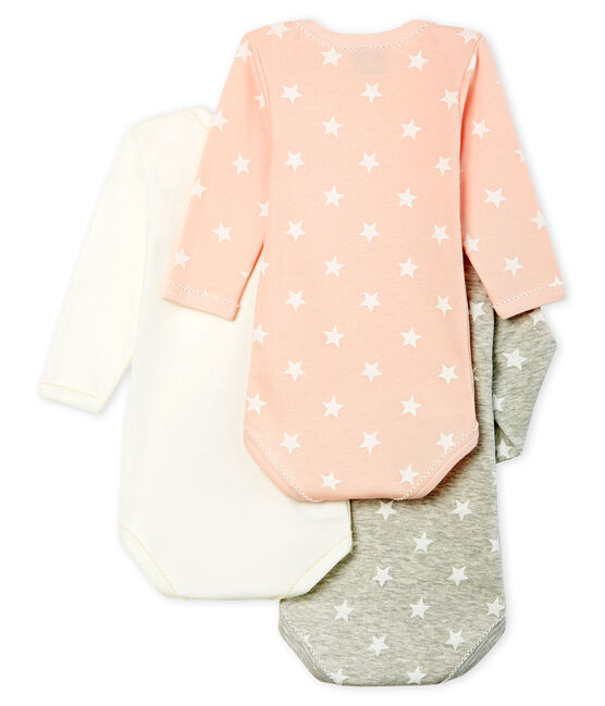 Trio body manica lunga bambina variante 1
