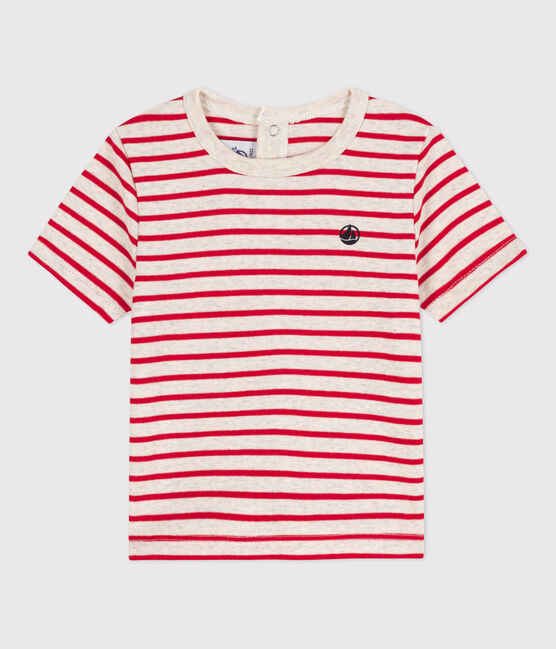 T-shirt a maniche corte bebè in cotone a righe MONTELIMAR/ PEPS