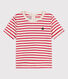 T-shirt a maniche corte bebè in cotone a righe
