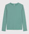 T-shirt L'ICONIQUE girocollo in cotone Donna blu ROVER/bianco MARSHMALLOW