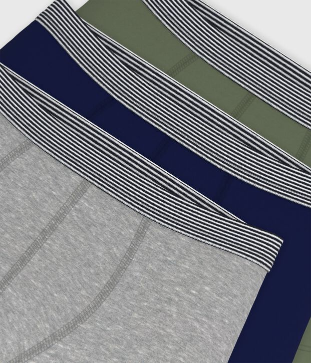 Set di boxer in cotone tinta unita bambino multicolore