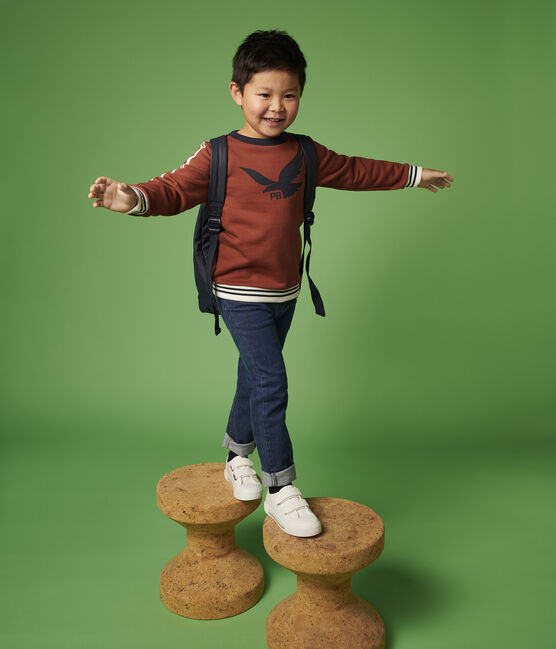 Felpa in molleton bambino arancione MADRAS