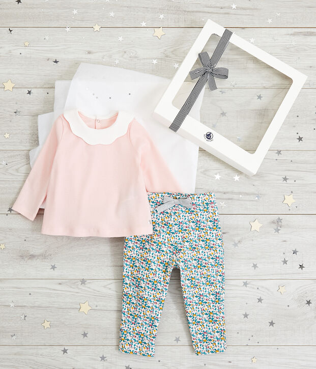 Confezione regalo neonata multicolore