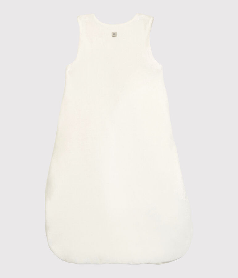 Sacco nanna coniglio beb&egrave; in ciniglia di cotone biologico bianco