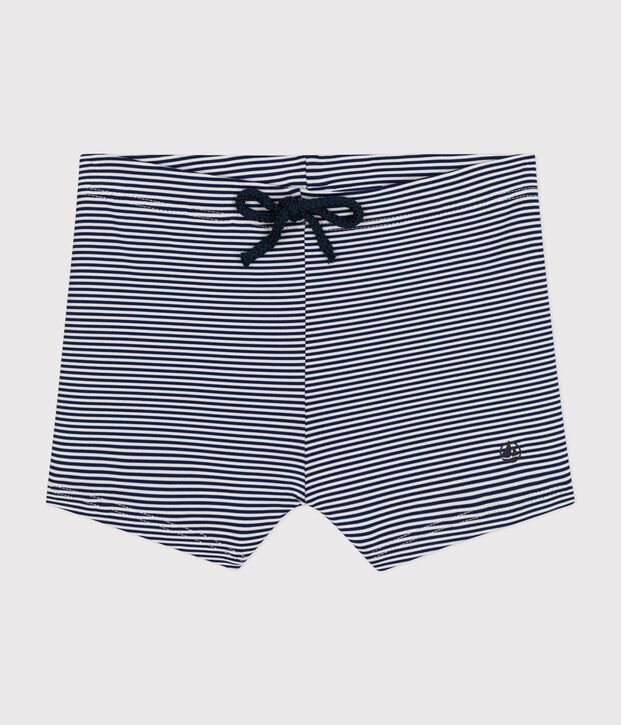 Shorts da bagno beb&egrave; blu/bianco