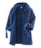 Vestaglia da bambino in pile blu MEDIEVAL/bianco MARSHMALLOW