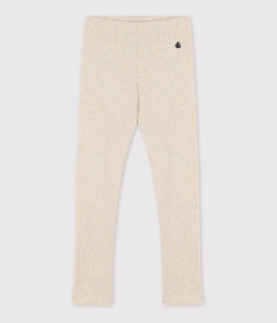 Leggings bambina in cotone beige MONTELIMAR CHINE
