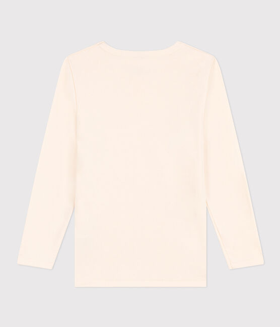 T-shirt a maniche lunghe in cotone ecru AVALANCHE
