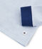 Pigiama bambino a costine modello molto aderente blu ACIER/bianco MARSHMALLOW