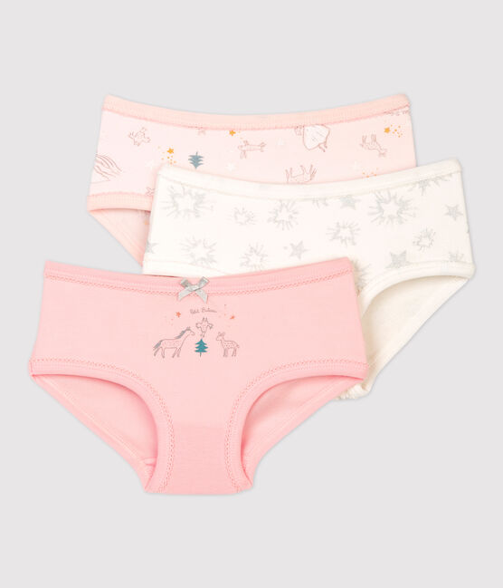 Confezione da 3 slip bambina glitterati variante 1