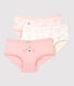 Confezione da 3 slip bambina glitterati