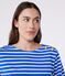 Marinière a maniche lunghe in cotone donna blu PERSE/bianco MARSHMALLOW