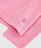 T-shirt con colletto a maniche lunghe tinta unita bambino rosa