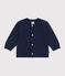 Cardigan in maglia di misto lana e cotone tinta unita neonato SOIR