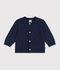 Cardigan in maglia di misto lana e cotone tinta unita neonato SOIR
