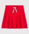 Gonna in cotone bio bambina rosso PEPS