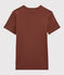 T-shirt girocollo iconica in cotone Donna arancione MADRAS