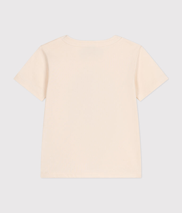 T-shirt a maniche corte in jersey sottile bambino ecru