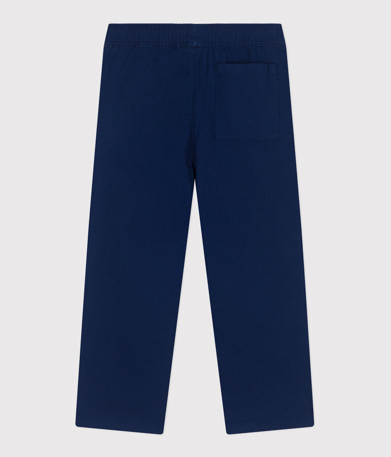 Pantaloni in cotone bambino blu