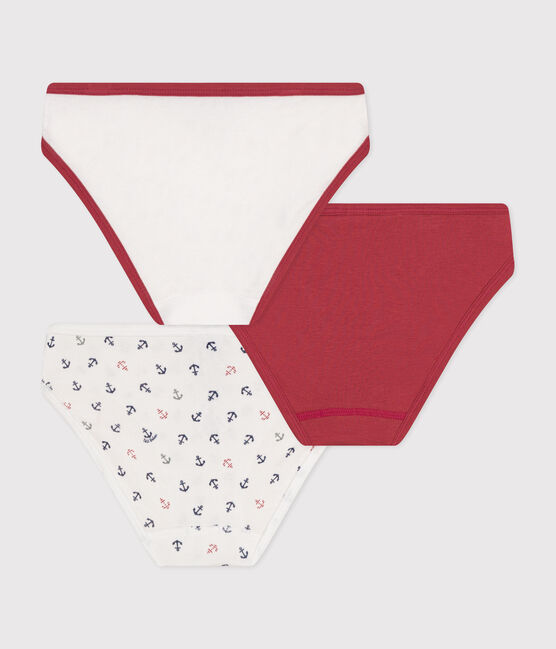 Confezione da 3 slip bambina in cotone variante 1