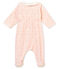 Bodygiama stampato in ciniglia per bebé femmina bianco MARSHMALLOW/rosa JOLI