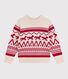 Pullover in lana e cotone fantasia bambino