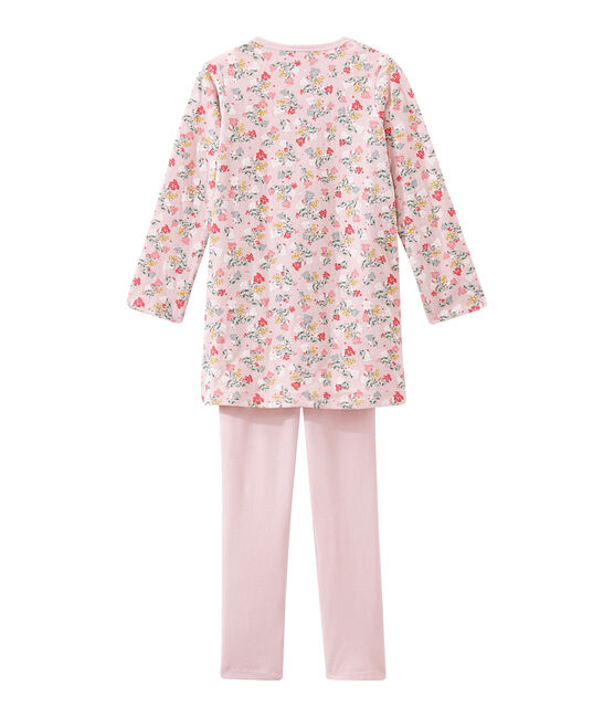 Camicia da notte per bambina rosa JOLI/bianco MULTICO