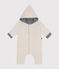 Tutina lunga imbottita con cappuccio in cotone neonato beige MONTELIMAR CHINE