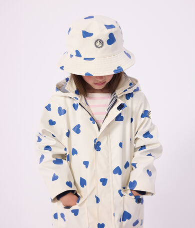 Cappellino alla pescatora con stampa a cuori bambino