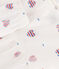 Abito neonata a maniche corte in cotone e bloomer con stampa a cuori bianco AVALANCHE/ MULTICO