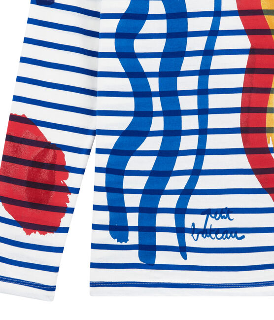 marinière creativa donna bianco MARSHMALLOW/blu PERSE