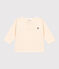 T-shirt a maniche lunghe in jersey per bebè ecru AVALANCHE